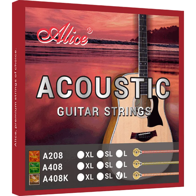 Alice acoustic guitar string A408K-L 800x800
