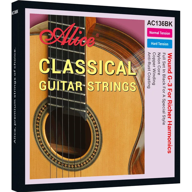 Alice classical guitar string  AC136BK 800x800